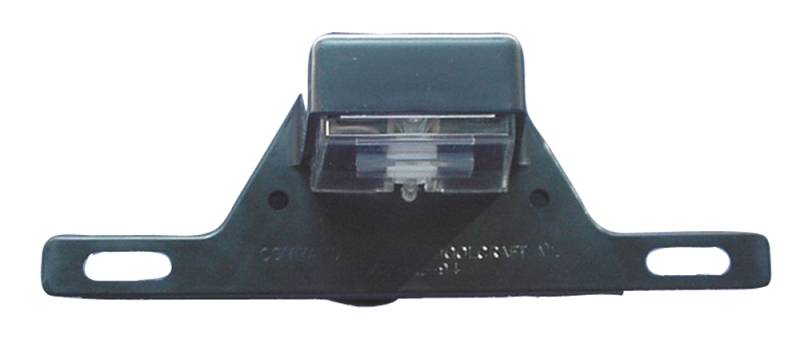 LICENSE PLATE BRACKET W/ LIGHT - BLACK