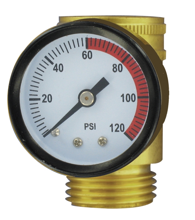 WATER PRESSURE GAUGE LEAD FREE - CARDED