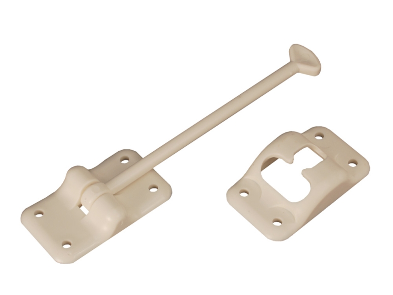 Entry Door Holder Plastic 6" - Colonial White