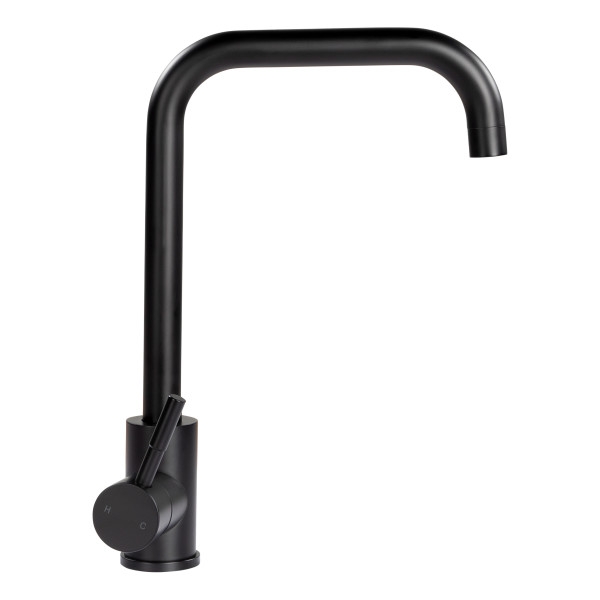 Square Gooseneck Faucet - Black Matte