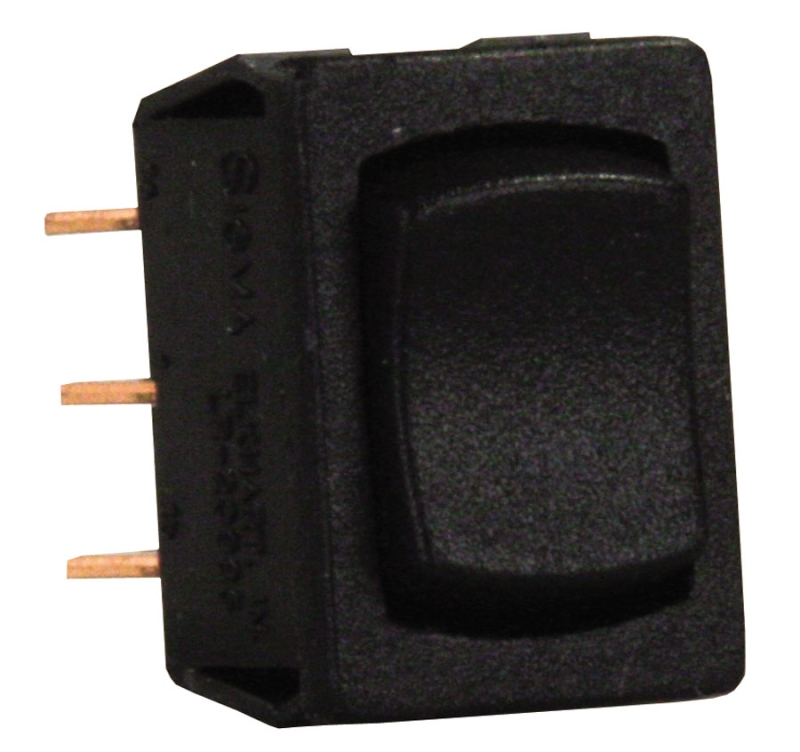 Mini on / off / on switch D P D T - black