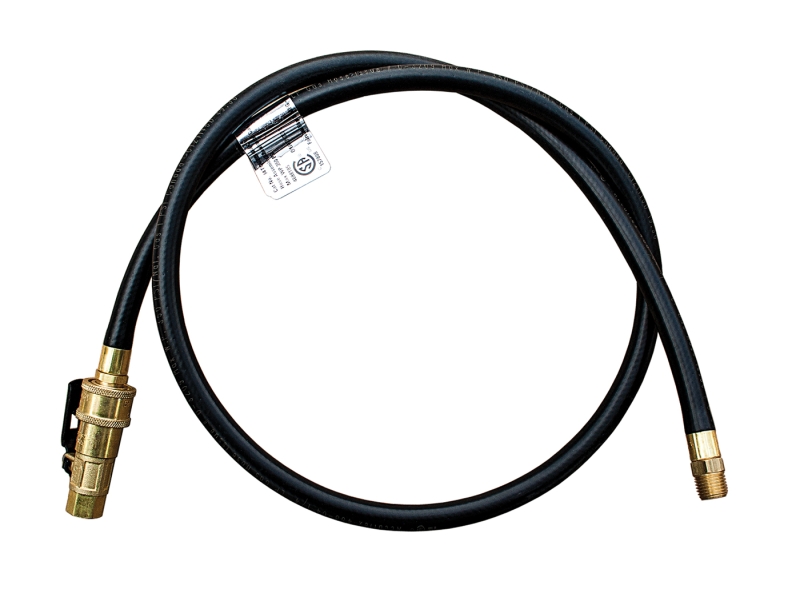 HIGH PRESSURE HOSE W/ QUICK DISCONNECT 1/4" ID X 1/4" MNPT 60" LONG
