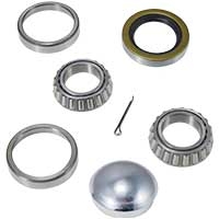 BEARING KIT- 1-1/4" STRAIGHT SPINDLE WITH DUST CAP LM67048  CONE LM67010 CUP(6204)