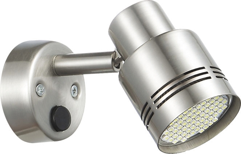 LED Reading Light Brushed Nickel Finish