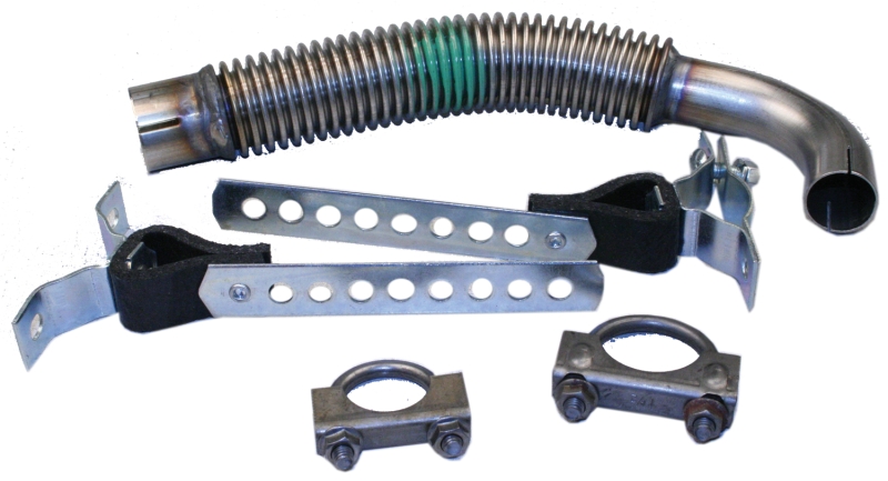 MICROLITE EXHAUST TUBING KIT 7.5" FLEXIBLE - STAINLESS