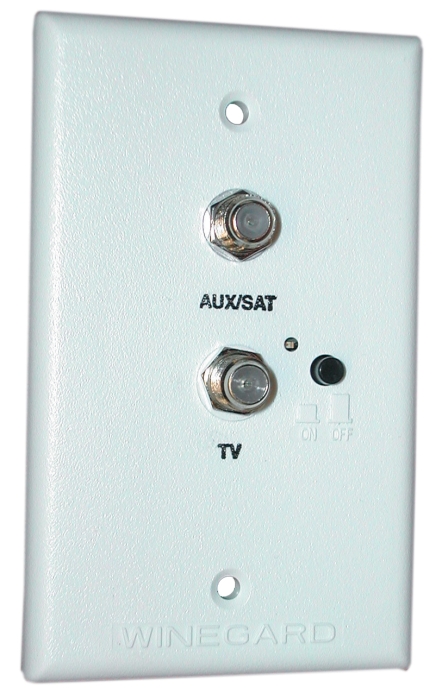POWER SUPPLY W/ 2 SET CABLE/ SATELLITE HOOK-UP - WHITE