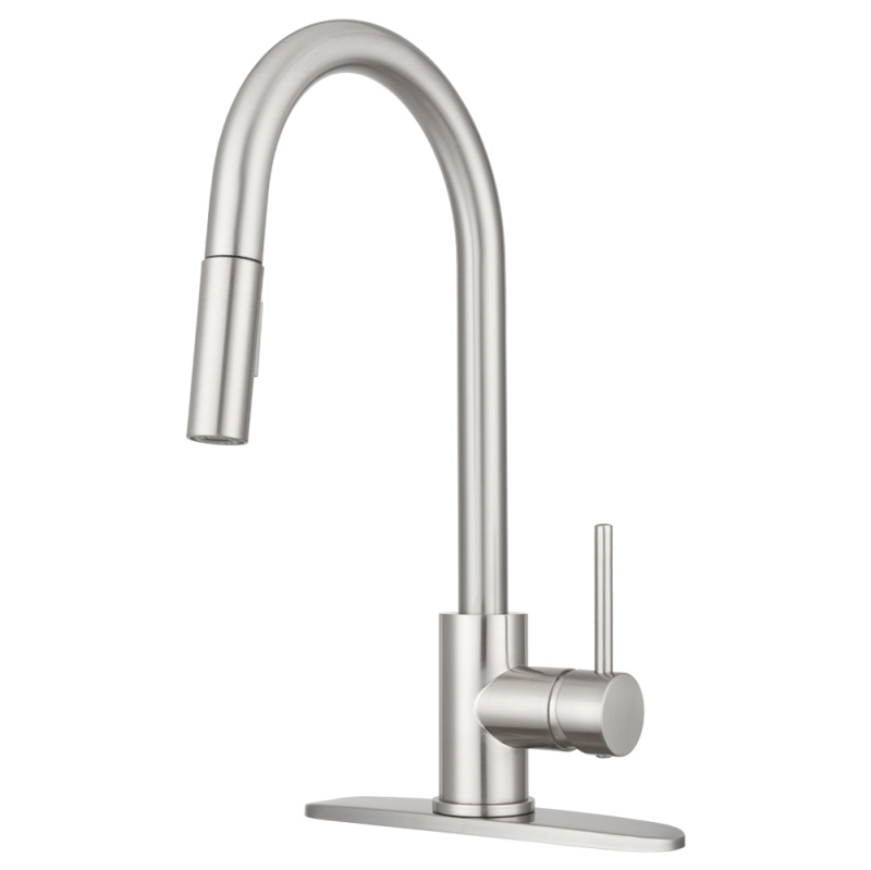 Touch Sensor Pull-Down RV Kitchen Faucet - Brushed Satin Nickel