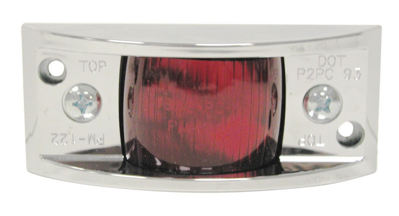 VANGUARD II CLEARANCE/ SIDE MARKER LIGHT - RED/ CHROME