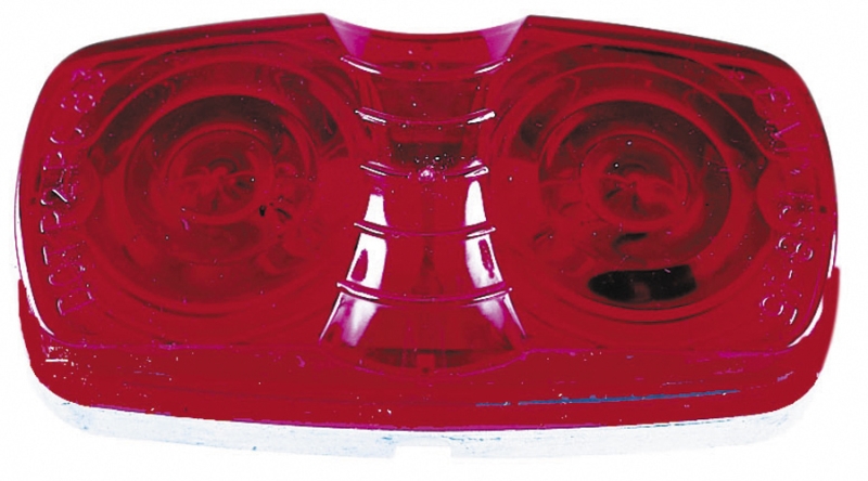 DOUBLE BULLS EYE CLEARANCE/ SIDE MARKER LIGHT - RED