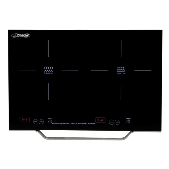 Pinnacle Portable Cooktop Double Burner Induction Black