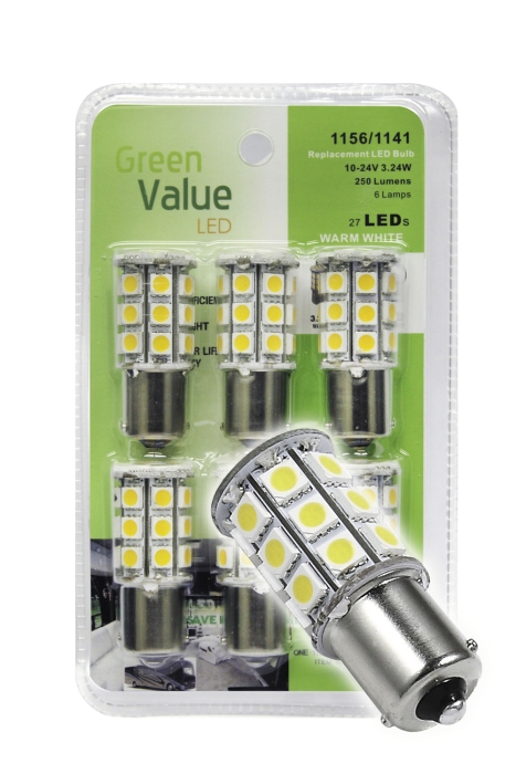 LED Bulb 250 lumens 1141/1003/1156 base tower - Warm White