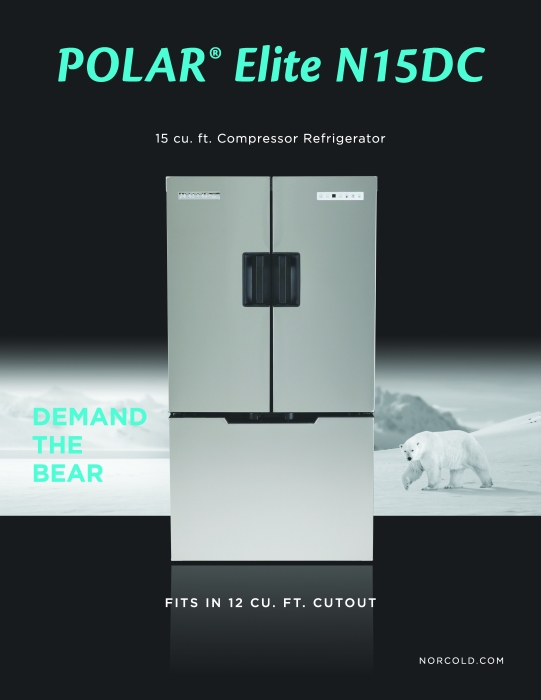 Polar Series Refrigerator 2-Way w/Ice Mkr 15 Cu Ft