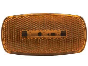 Lens for Oblong LED & Incandescent Marker Lights  Amber