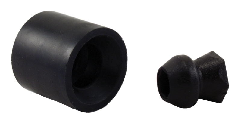 DOOR HOLDER BUMPER LOW PROFILE PLASTIC - BLACK