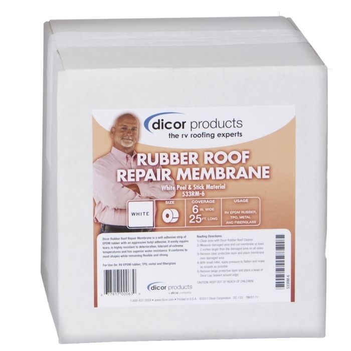 EPDM RUBBER ROOF REPAIR MEMBRANE 12" X 25'