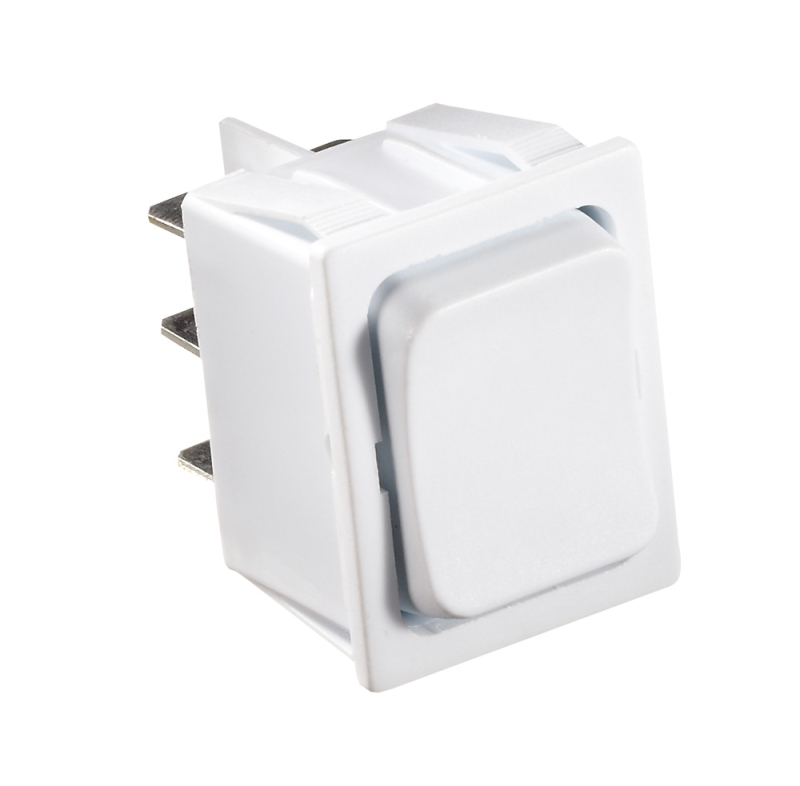 DPDT On/Off/On Momentary Rocker Switch  White