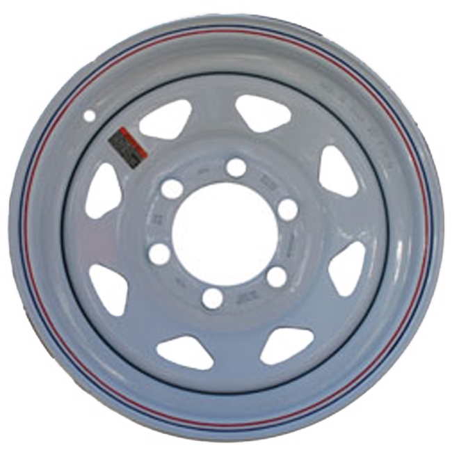 WHEEL WHITE SPOKE; 16 X 6 INCH 6 HOLE