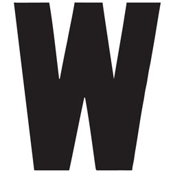 BLACK LETTER - W