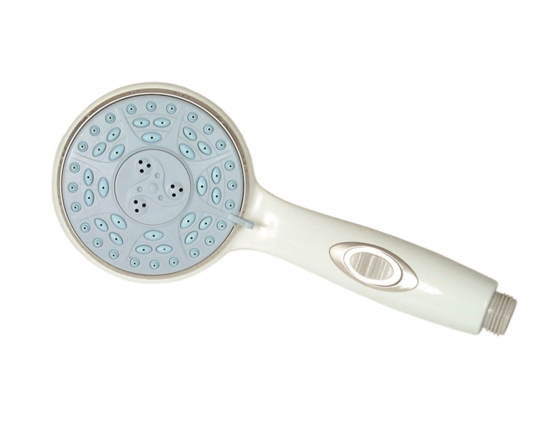 SHOWERHEAD W/ ON & OFF SWITCH -  OFF - WHITE
