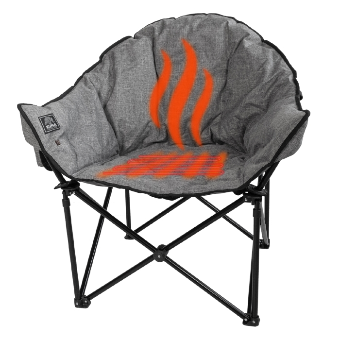 Kuma Lazy Bear Heated Chair w/Bluetooth Heather Grey