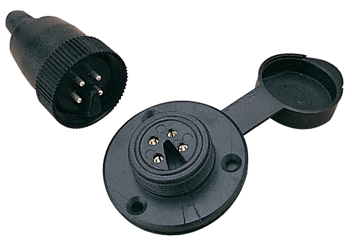 CONNECTOR ELECTRICAL POLARIZED 5AMP 4 PIN