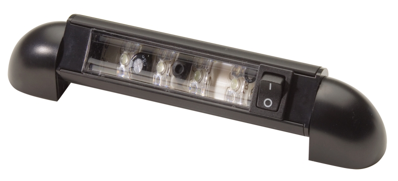 4 WHITE LED BUNK LIGHT - BLACK CASE
