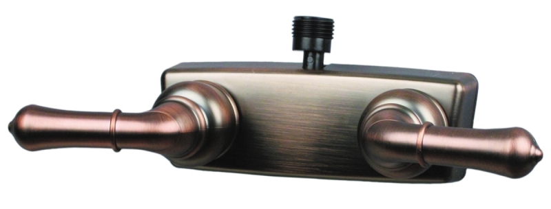 SHOWER VALVE - 4" Non-metallic w/teapot handles and oil rubbed bronze