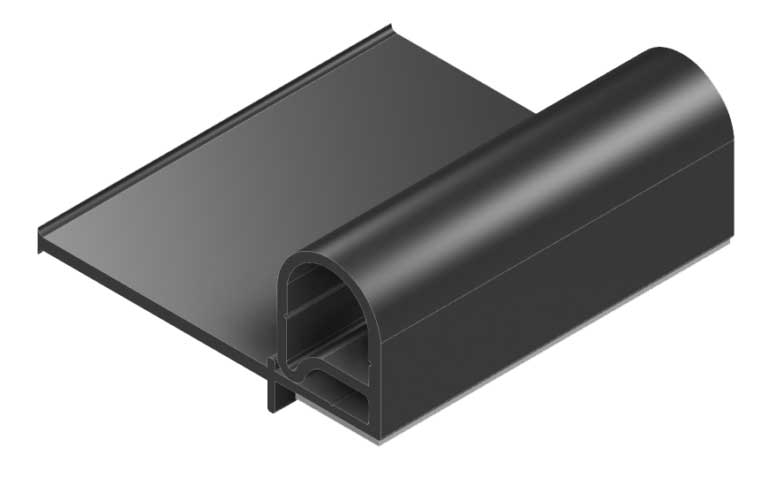 FLIP 'N SEAL SLIDE-OUT SEALING SYSTEM SINGLE 1.13" BULB 2" WIPE 35'