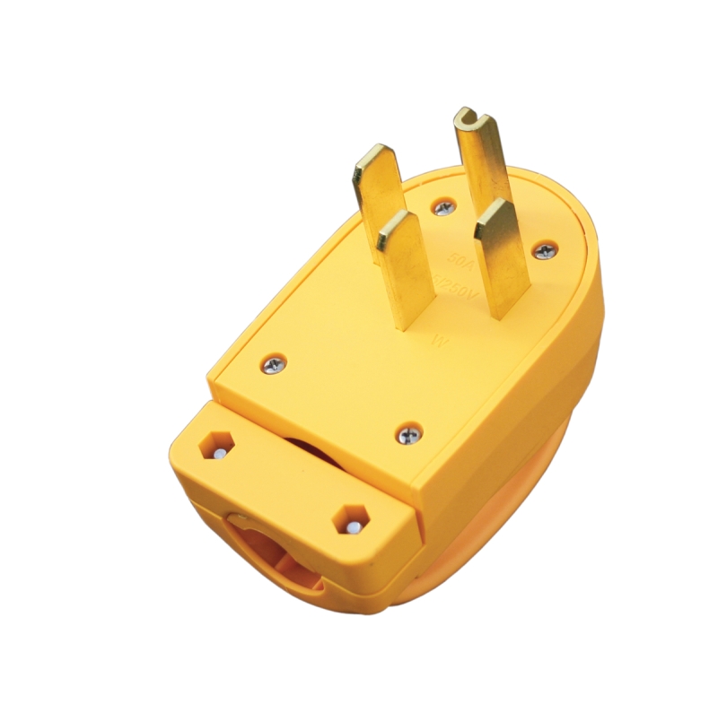 50 AMP RV Replacement Plug w/ Extra Wide Handle