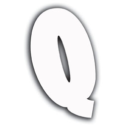 WHITE LETTER - Q