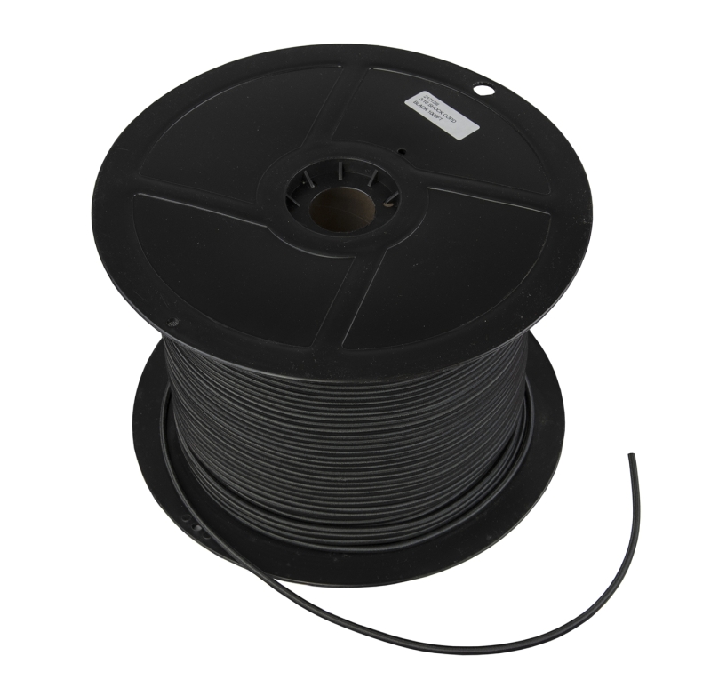 SHOCK CORD 3/16" X 1000" BLACK