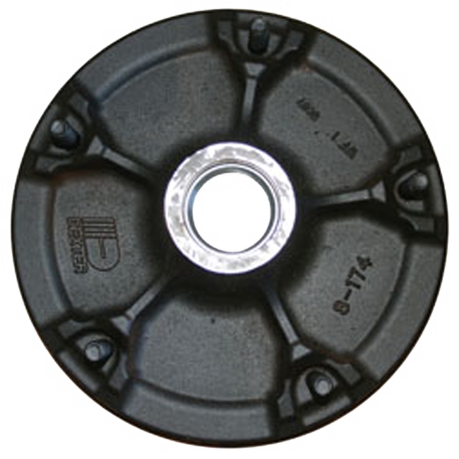 HUB AND DRUM - 1-3/4 INCH-1-1/4 INCH SPINDLE  5 BOLT DEMOUNTABLE