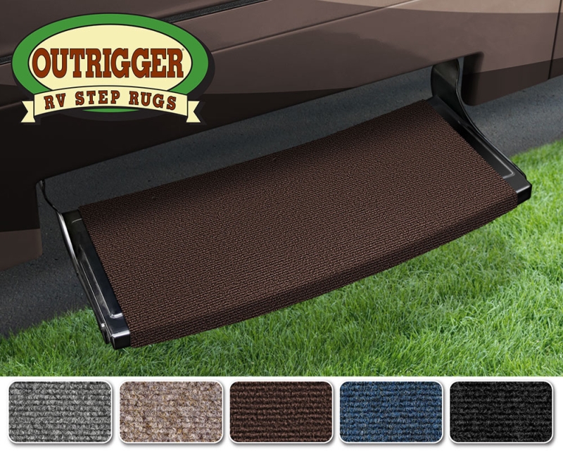 Outrigger Radius Step Rug - Chocolate Brown