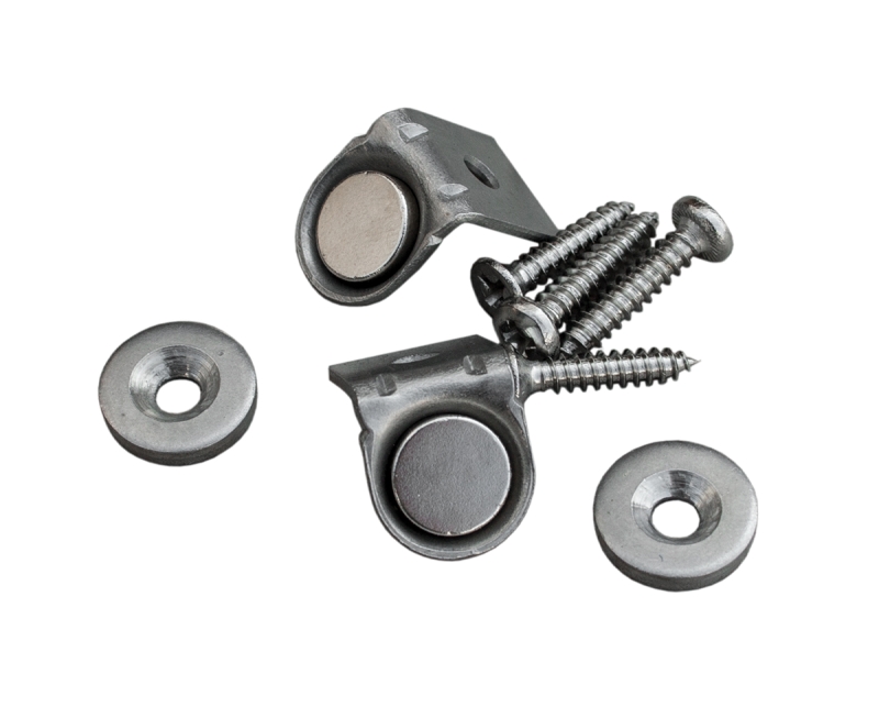 MAGNETIC LATCH ANGLE BRACKET 1/2" DIAMETER 10 LB PULL FORCE 2/PK