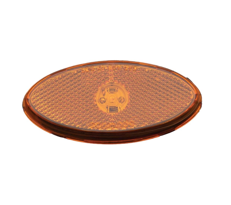 CLEARANCE/MARKER LIGHT SURFACE MOUNT AMBER WITH GASKET 2 WIRE