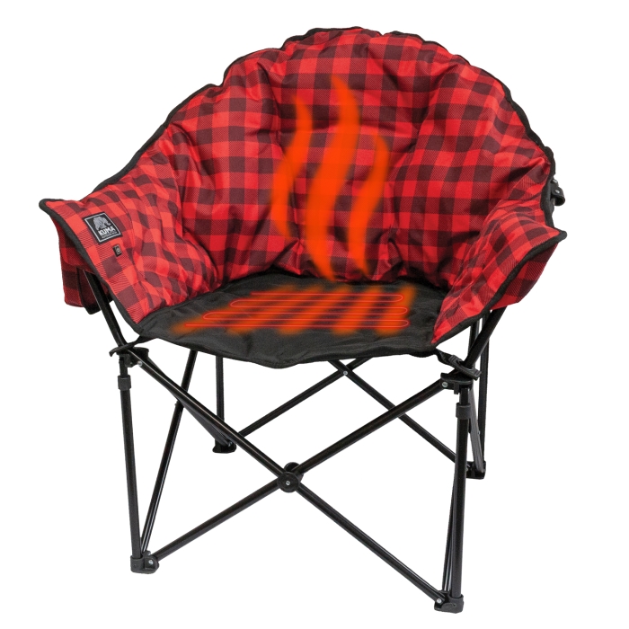 Kuma Lazy Bear Heated Chair w/Bluetooth Red/Black