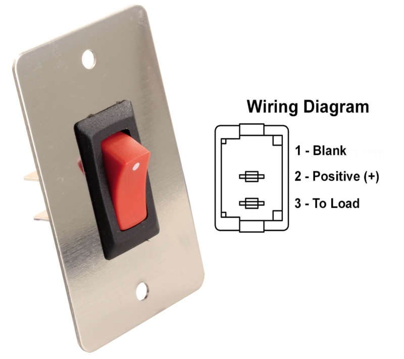 On/ Off Switch -- Chrome Face Plate