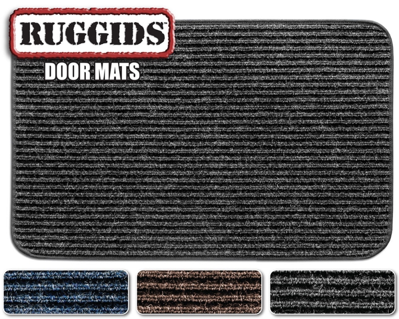 RUGGIDS DOOR MAT 19" x 30" -  BLACK GRANITE