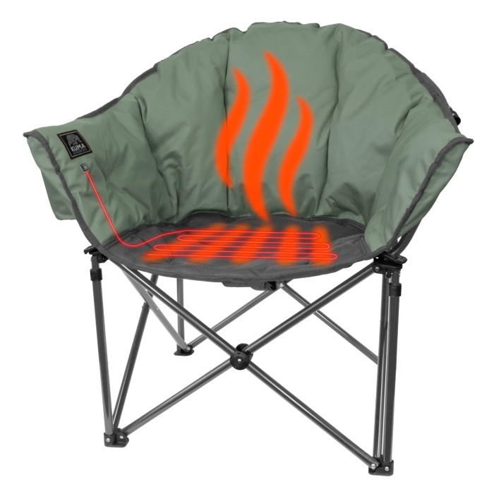 Kuma Lazy Bear Heated Chair w/Bluetooth Sage/Graphite