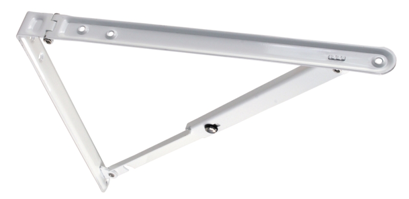 Folding Shelf Bracket - White