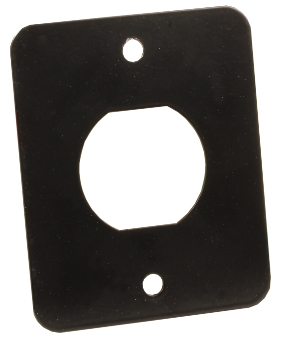 12V/USB Mounting Plate - Single Black