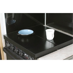 STOVE TOP COVER UNIVERSAL FIT - BLACK