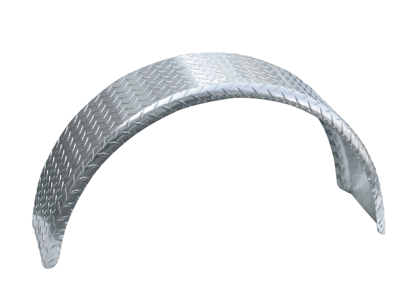 SINGLE TREAD BRITE FENDER 9" X 33.75" X 14.875" ALUMINUM