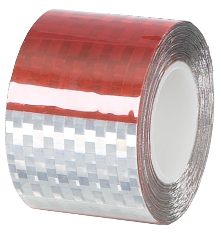 TAPE HIGHLY REFLECTOR - RED/ SILVER