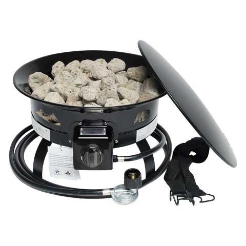 Kuma Bear Blaze Fire Bowl 19 Inch Black