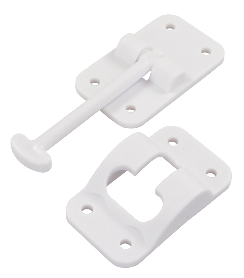 T Style door holder - 3-1/2" Polar white