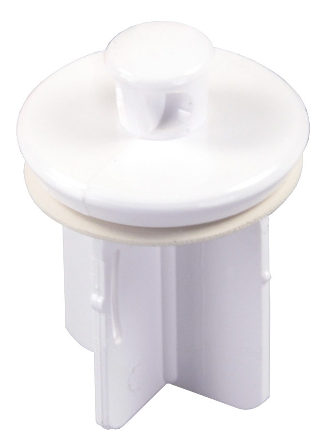 REPLACEMENT SINK POP-UP STOPPER - WHITE