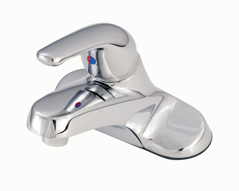 Lavatory Faucet 4" Chrome Single Lever W/ Blade Handle