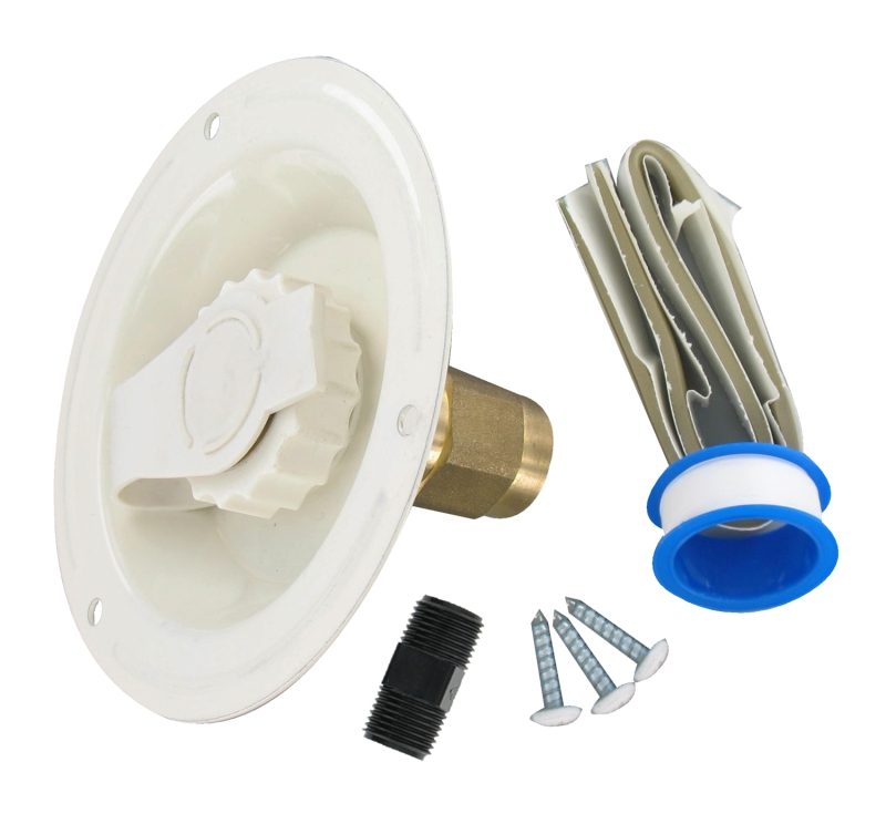 CITY  WATER INLET - RECESSED COLONIAL WHITE  CARDED
