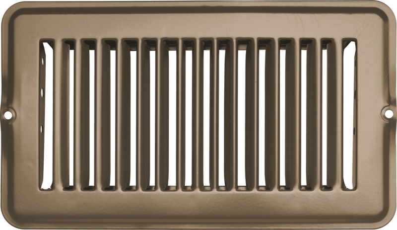 Vent Register  Tan Metal  Undampered  4" x 8"